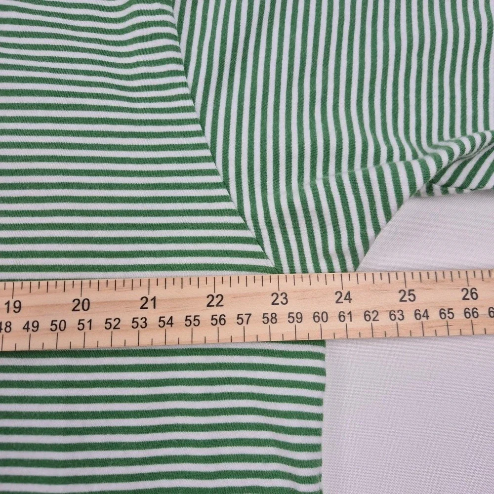 Polo Sport Ralph Lauren Men's XL Green Stripe Tee Vtg 90s‎ USA Flag Faded Logo